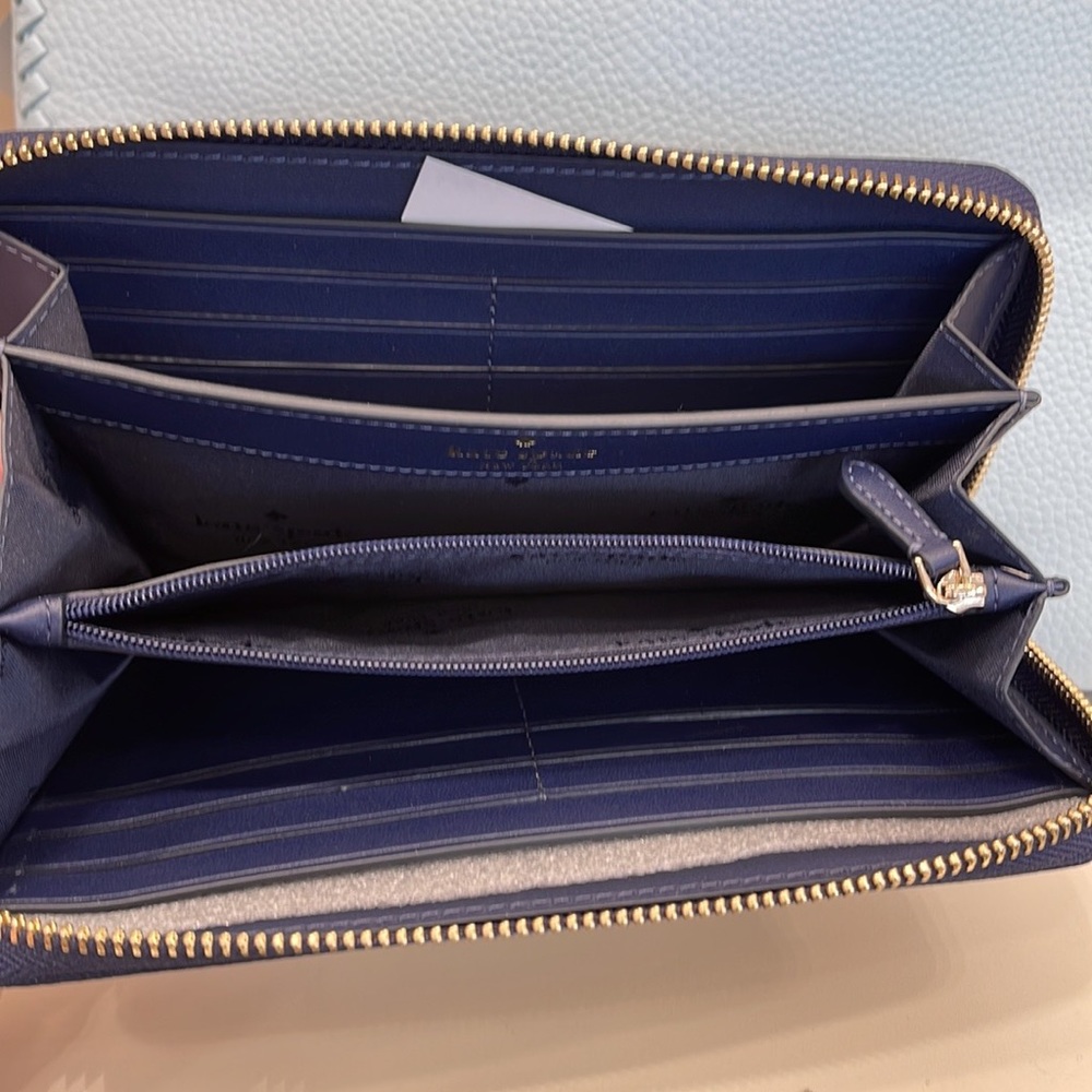 Kate Spade Chelsea Nylon Large Continental Wallet
Color: Parisian Night 
NWT - Picture 5 of 16